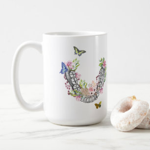 Cadeau floral de tasse d'anatomie dentaire pour le