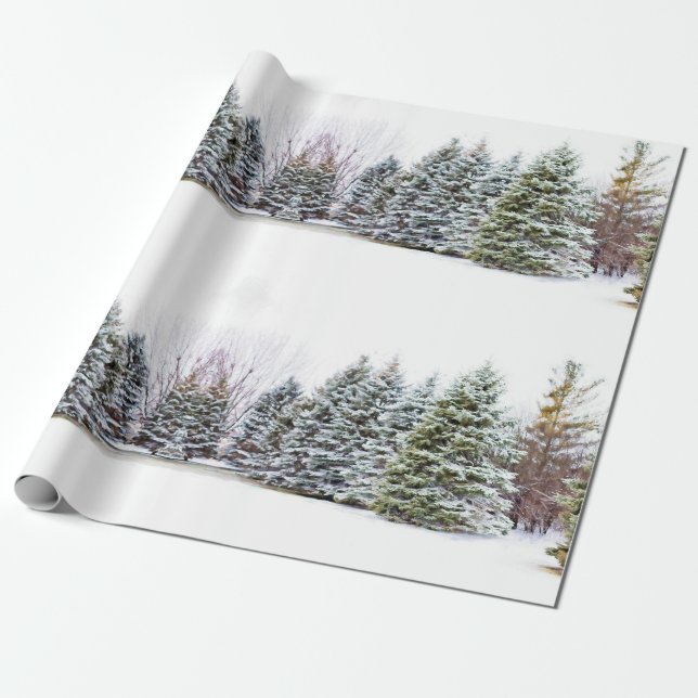 Cadeau Forêt de Noël en papier artisanat ou  (Déroulé)