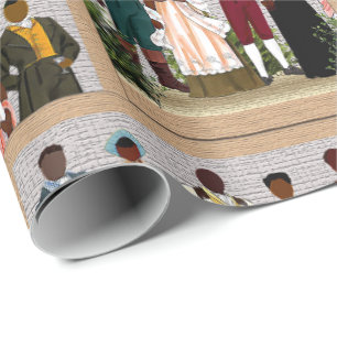 Cadeau Freedom Rings 1712 • Papier d'emballage Afrocentri
