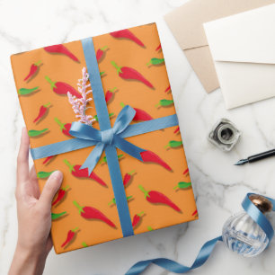 Cadeau Fun mexicaine Fiesta fête motif emballage papier