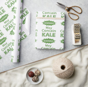 Cadeau Funny Kale thème Dire le papier à envelopper
