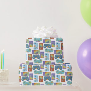 Cadeau Gamer sur papier d'emballage