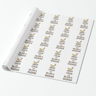 Cadeau Gardez le calme et soufflez un papier d'emballage