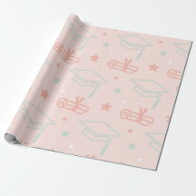 Graduation Graduation motif papier d'emballage