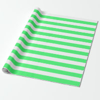 Grand papier d'emballage de rayures vert clair et