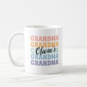 Cadeau grand-parent Mug personnalisé Retro Pastel