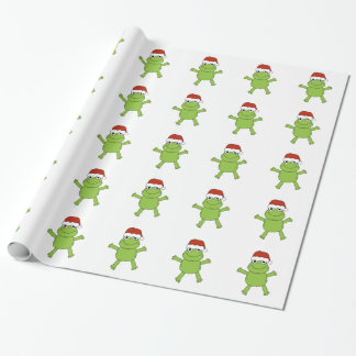 CADEAU GRENOUILLE GAIE DE PAPIER D'EMBALLAGE