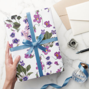 Cadeau Guirlandes 30" floral de violettes x 6' papier