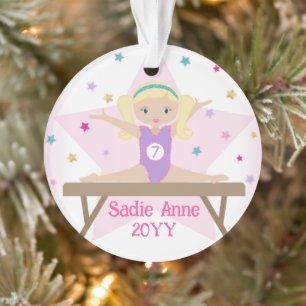 Cadeau Gymnastique Cheveux Blonds Gymnaste Personn