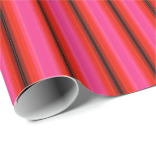 Cadeau HAMbyWG - Papier d'emballage - Bande rose rouge