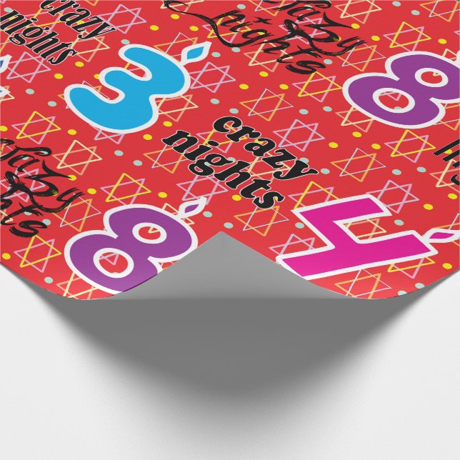 Cadeau Hanoukka/Chanukah Envelopper le papier "8 nuits fo (Coin)