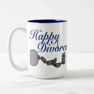 Cadeau heureux de tasse de divorce