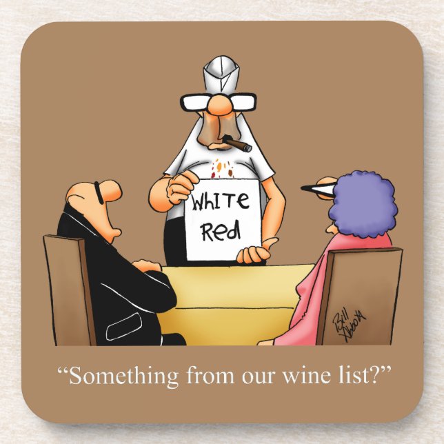 Cadeau Hilarious Vin Humour Dessous de verre (Devant)