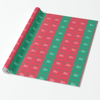 Cadeau Ho Ho Ho papier d'emballage d'élément de Noël