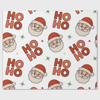 Cadeau Ho Ho Ho Papier d'emballage du Père Noël – Amusant