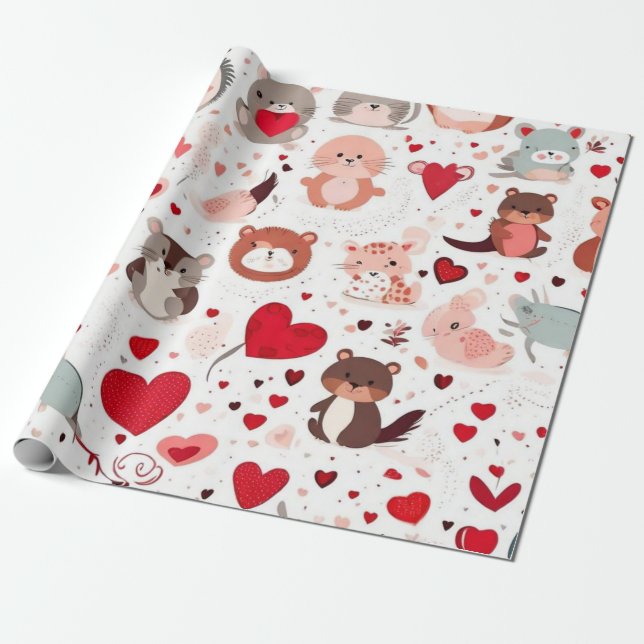 Cadeau Idées cadeaux pour animaux mignons Papier d'envelo (Déroulé)
