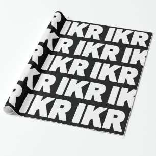 Cadeau IKR   Papier d'enrobage de l'arceau de texte