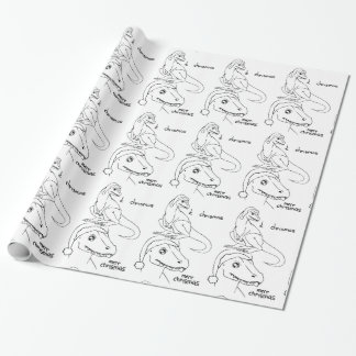 Cadeau Il papier d'emballage de Chrismas