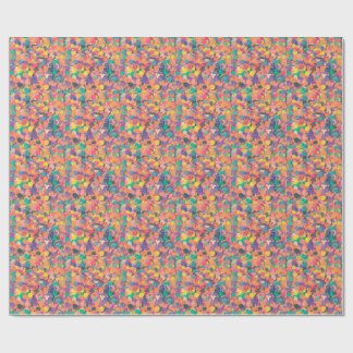 Cadeau Image colorée sur papier d'emballage