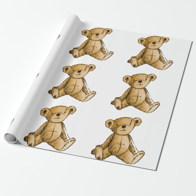 Cadeau Image de l'ours en peluche pour le papier d'envelo (Déroulé)