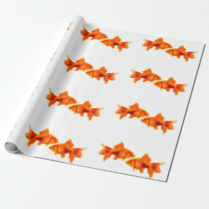 Cadeau Image de poisson d'or pour le papier d'enveloppeme