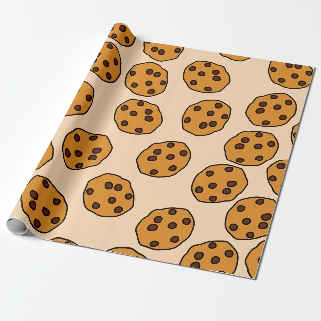 Cadeau impression biscuit sur papier d'emballage à la crè (Déroulé)