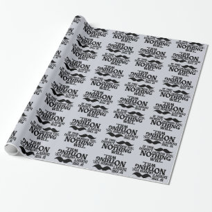 Cadeau Impressionnant papier d'emballage Moustache