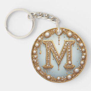 Cadeau initiale monogramme M pour petite amie