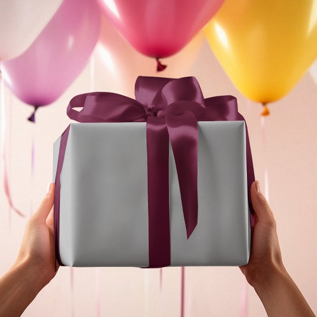 Cadeau Intemporel - Papier à enveloppement gris argent (Créateur téléchargé)