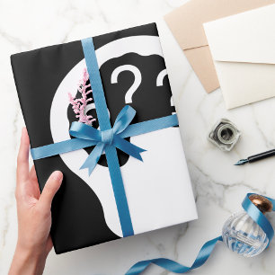 Cadeau Interrogations sur le papier d'emballage