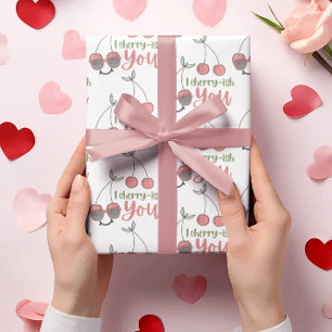 Cadeau Je Cherry-Ish Vous Envelopper Papier