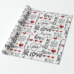 Cadeau Je T'Aime Envelopper Du Papier
