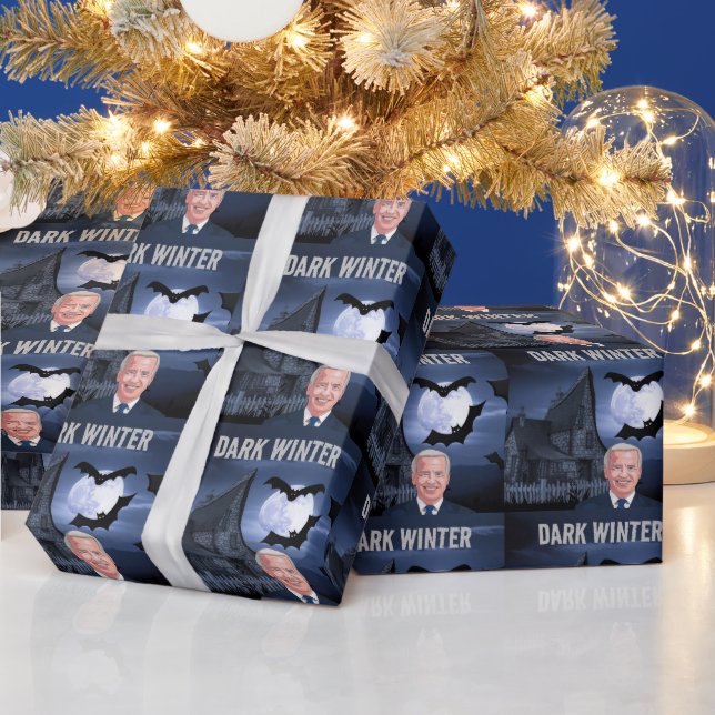 CADEAU JOE BIDEN CHRISTMAS DARK HIVER WRAPPER PAPIER (Vacances)