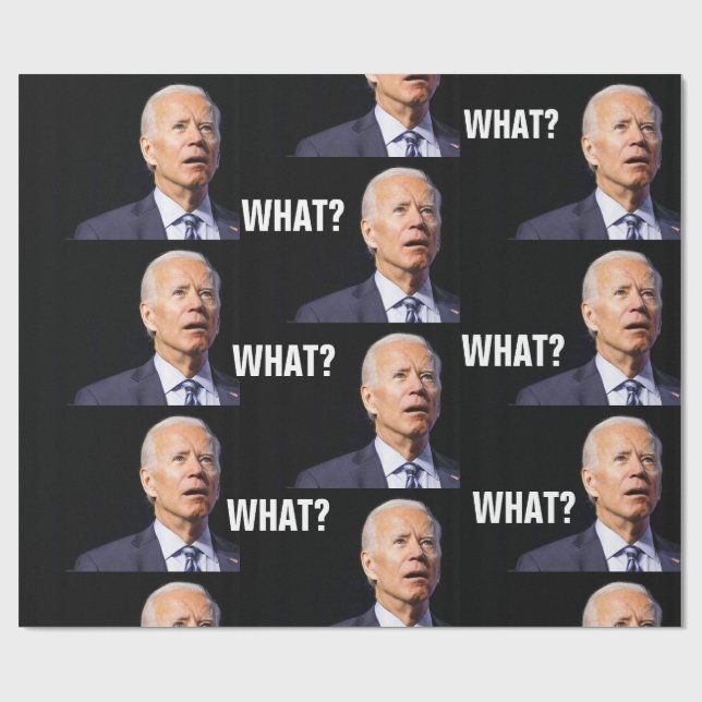 CADEAU JOE BIDEN FUNNY WRAPPER PAPIER (Plat)