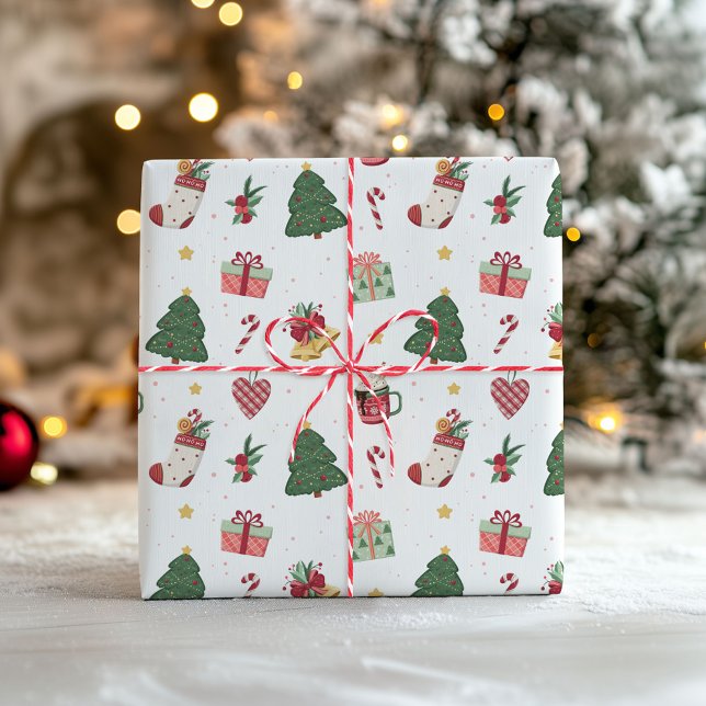 Cadeau Joli papier d'emballage de Noël  (Créateur téléchargé)
