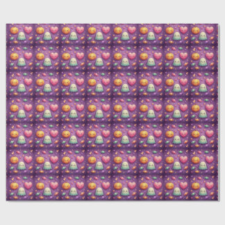 Cadeau Joli papier d'emballage Halloween Kawaii