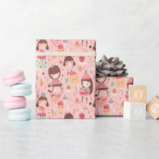 Cadeau Joli papier d'enveloppement Princess