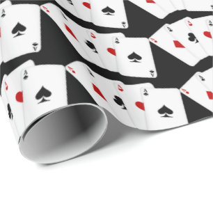 Cadeau Jouer aux cartes comme jouer papier d'emballage