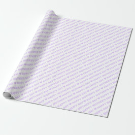 Cadeau Joyeuse Fête des Mères Lilas sur Papier d'Emballag