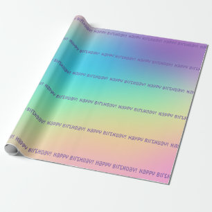 Cadeau Joyeux anniversaire ! Papier d'enveloppement à dég