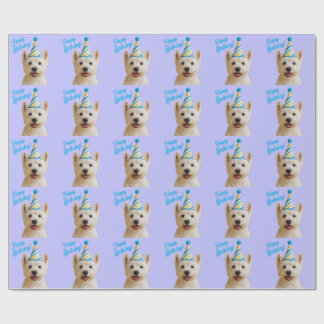 Cadeau Joyeux Anniversaire Westie Wrapping Papier