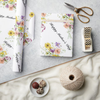 Cadeau Joyeux jour des mères papier d'emballage
