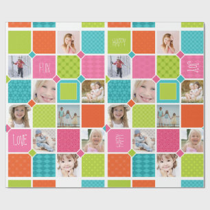 Cadeau Joyeux Joyful Photo Wrapper Papier