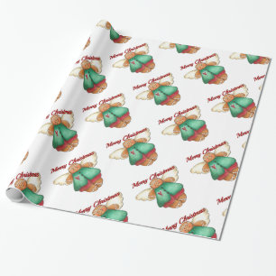 Cadeau Joyeux Noël Gingerpain Angel Papier à envelopper