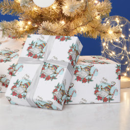 Cadeau Joyeux Noël Gnome Papier d'enveloppement
