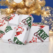 Joyeux Noël par le Père Noël - Papier d'emballage