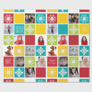 Cadeau Joyeux Noël photo papier enveloppement