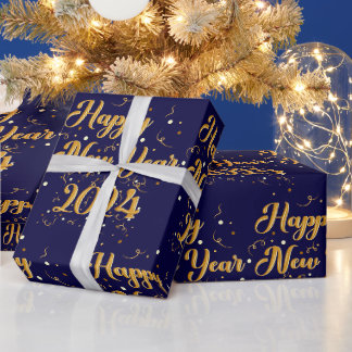 Cadeau Joyeux Nouvel An Papier d'enveloppement de la Mari