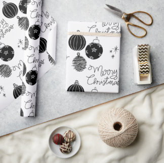 Cadeau Joyeux papier d'emballage de Noël