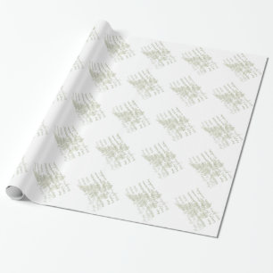 Cadeau Joyeux papier d'enveloppement de foune d'anniversa